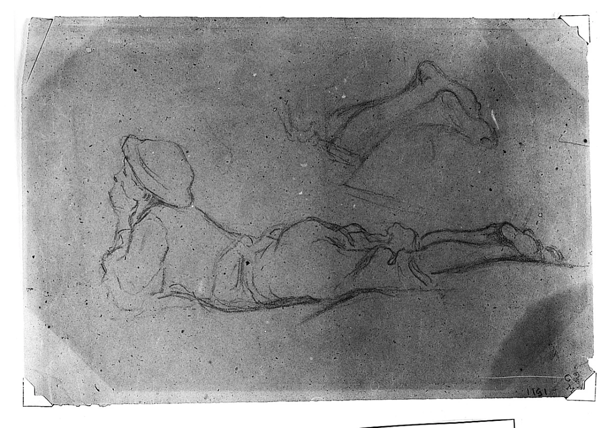 Ragazzo sdraiato e studio di gambe - Uffizi, Firenze